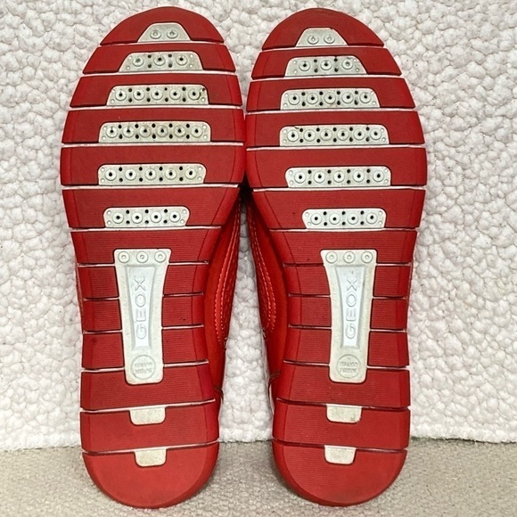 Geox Womens Respira Orange/Gold Casual Athletic Breathable Sneakers Shoes SZ 7 - Picture 8 of 12